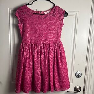 American Girl Fuchsia Lace Dress